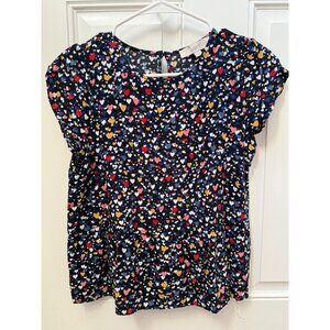 Loft Colorful Hearts Top